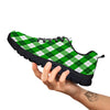 Plaid Saint Patrick's Day Print Pattern Black Sneaker-grizzshop