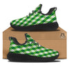 Plaid Saint Patrick's Day Print Pattern Black Walking Shoes-grizzshop