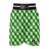 Plaid Saint Patrick's Day Print Pattern Boxing Shorts-grizzshop