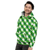 Plaid Saint Patrick's Day Print Pattern Men's Hoodie-grizzshop