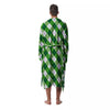 Plaid Saint Patrick's Day Print Pattern Men's Robe-grizzshop