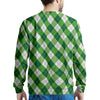 Plaid Saint Patrick's Day Print Pattern Men's Sweatshirt-grizzshop