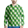 Plaid Saint Patrick's Day Print Pattern Men's Sweatshirt-grizzshop