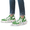 Plaid Saint Patrick's Day Print Pattern White Gym Shoes-grizzshop