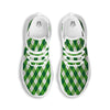 Plaid Saint Patrick's Day Print Pattern White Running Shoes-grizzshop