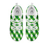 Plaid Saint Patrick's Day Print Pattern White Sneaker-grizzshop