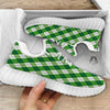 Plaid Saint Patrick's Day Print Pattern White Walking Shoes-grizzshop