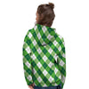 Plaid Saint Patrick's Day Print Pattern Women's Hoodie-grizzshop