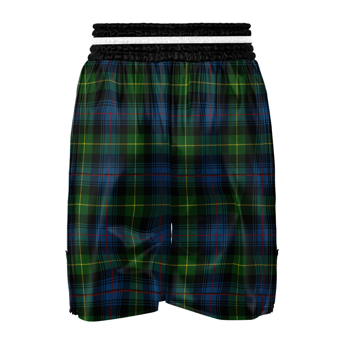 Plaid Scottish Knitted Print Boxing Shorts-grizzshop