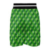 Plaid St. Patrick's Day Print Pattern Boxing Shorts-grizzshop