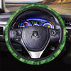 Plaid St. Patrick's Day Print Pattern Car Steering Wheel Cover-grizzshop