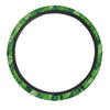 Plaid St. Patrick's Day Print Pattern Car Steering Wheel Cover-grizzshop