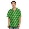 Plaid St. Patrick's Day Print Pattern Men's Hawaiian Shirt-grizzshop