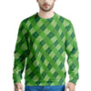 Plaid St. Patrick's Day Print Pattern Men's Sweatshirt-grizzshop