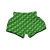 Plaid St. Patrick's Day Print Pattern Muay Thai Boxing Shorts-grizzshop