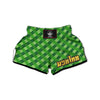 Plaid St. Patrick's Day Print Pattern Muay Thai Boxing Shorts-grizzshop