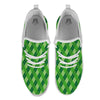 Plaid St. Patrick's Day Print Pattern White Athletic Shoes-grizzshop