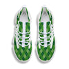 Plaid St. Patrick's Day Print Pattern White Gym Shoes-grizzshop