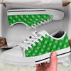 Plaid St. Patrick's Day Print Pattern White Low Top Shoes-grizzshop