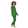 Plaid St. Patrick's Day Print Pattern Women's Pajamas-grizzshop