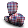 Plaid USA Patriotic Print Pattern Boxing Gloves-grizzshop