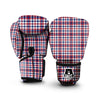 Plaid USA Patriotic Print Pattern Boxing Gloves-grizzshop