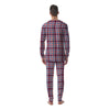 Plaid USA Patriotic Print Pattern Men's Pajamas-grizzshop