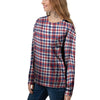 Plaid USA Patriotic Print Pattern Women's Sweatshirt-grizzshop