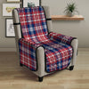 Plaid USA Print Pattern Armchair Protector-grizzshop