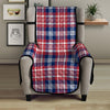 Plaid USA Print Pattern Armchair Protector-grizzshop