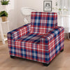 Plaid USA Print Pattern Armchair Slipcover-grizzshop