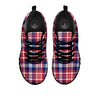 Plaid USA Print Pattern Black Sneaker-grizzshop