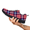 Plaid USA Print Pattern Black Sneaker-grizzshop