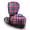 Plaid USA Print Pattern Boxing Gloves-grizzshop