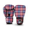 Plaid USA Print Pattern Boxing Gloves-grizzshop