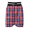 Plaid USA Print Pattern Boxing Shorts-grizzshop