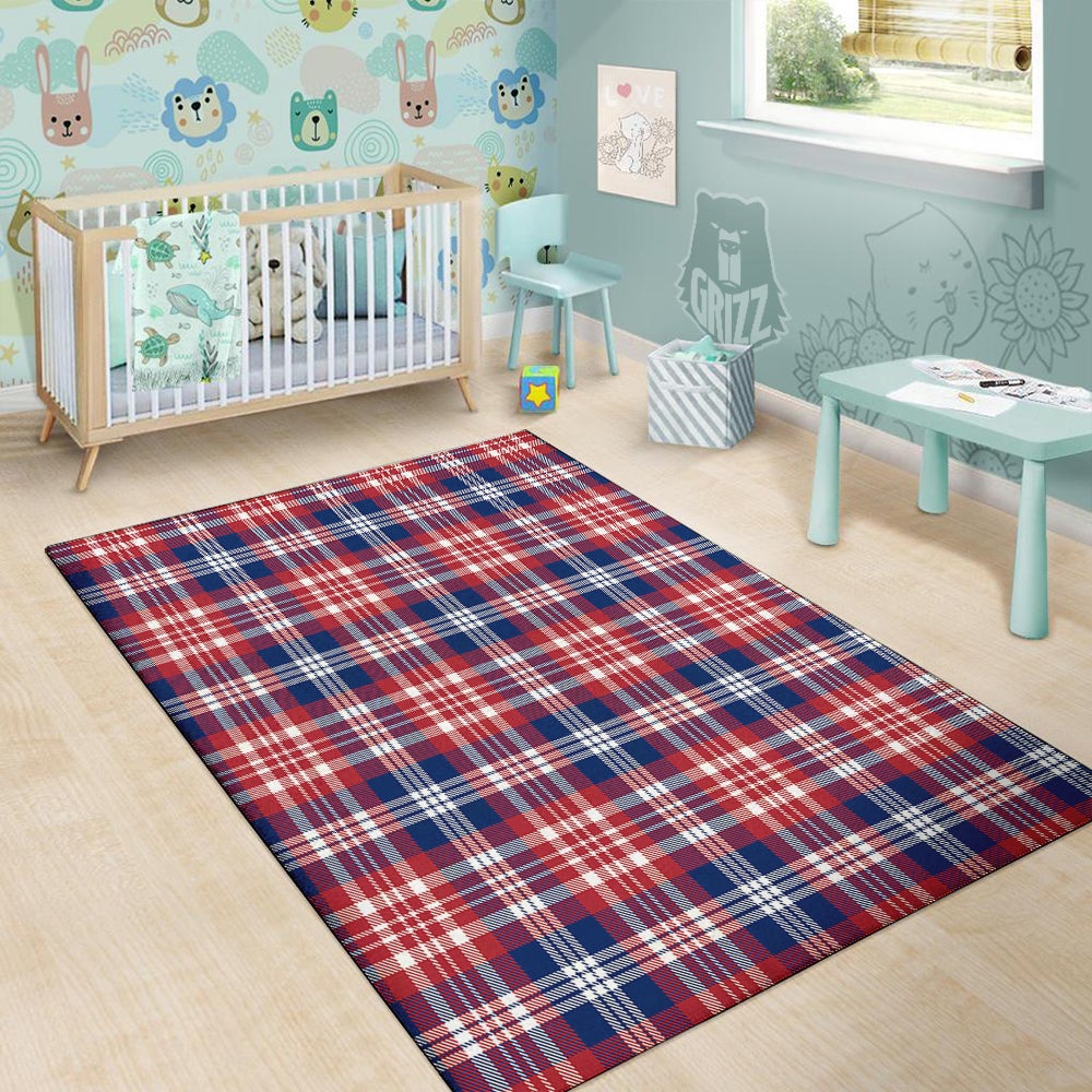 Plaid USA Print Pattern Floor Mat-grizzshop