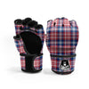 Plaid USA Print Pattern MMA Gloves-grizzshop