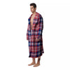 Plaid USA Print Pattern Men's Robe-grizzshop