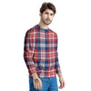 Plaid USA Print Pattern Men's Sweatshirt-grizzshop