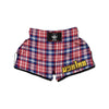 Plaid USA Print Pattern Muay Thai Boxing Shorts-grizzshop