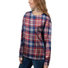 Plaid USA Print Pattern Women's Sweatshirt-grizzshop