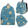 Planet Pattern Print Backpack-grizzshop