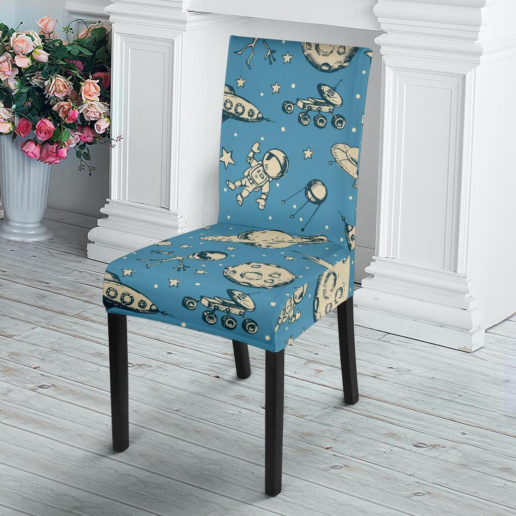 Planet Pattern Print Chair Cover-grizzshop