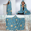 Planet Pattern Print Hooded Blanket-grizzshop