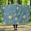 Planet Pattern Print Hooded Blanket-grizzshop