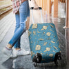 Planet Pattern Print Luggage Cover Protector-grizzshop