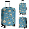 Planet Pattern Print Luggage Cover Protector-grizzshop