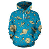 Planet Pattern Print Men Women Pullover Hoodie-grizzshop