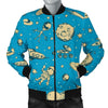 Planet Pattern Print Men's Bomber Jacket-grizzshop